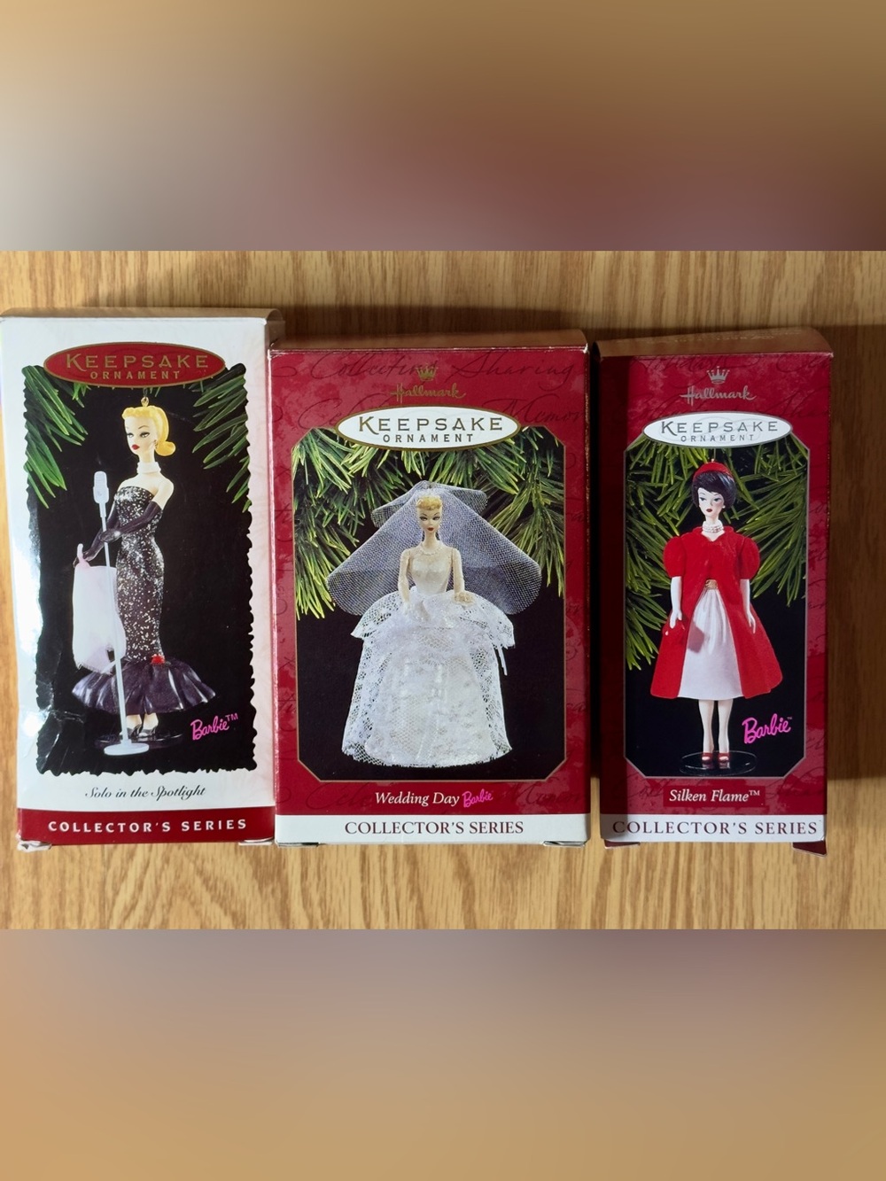 Hallmark Barbie Collector Keepsake Christmas Ornaments set of 3 New In Boxes